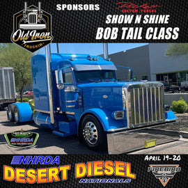 Old Iron Truckin sponsors the Bob Tail Class at the Desert Diesel Nationals