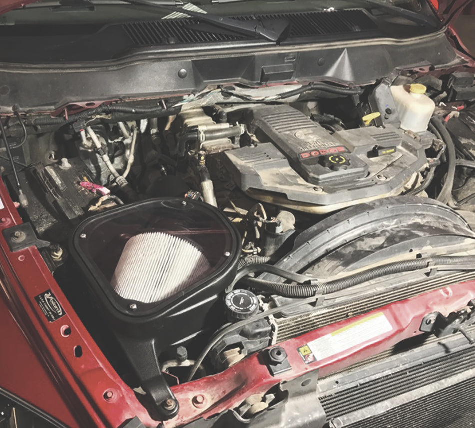 S&B FILTERS FROST FURY: COTTON/DRY FILTER COLD AIR INTAKE FOR 2003-2007 DODGE RAM CUMMINS 5.9L ENGINE