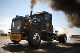 Mario Monette sets new HOT ROD SEMI CLASS National MPH Record at Big Sky Truck Fest