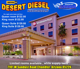 Desert Diesel Nationals - Host Hotel is Best Western Plus in Chandler Arizona