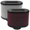 S&B FILTERS BREATHE NEW LIFE INTO YOUR INTAKE KIT (75-5016, 75-5023) WITH CLEANABLE COTTON/DRY EXTENDABLE REPLACEMENT FILTERS